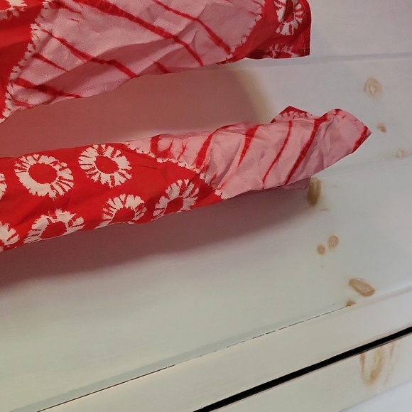 AnthropologieBI-nk London Lia Shibori Kimono Pink Tie Dye - Picture 9 of 9